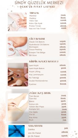 2026 OCAK GÜNCEL FİYAT LİSTESİ